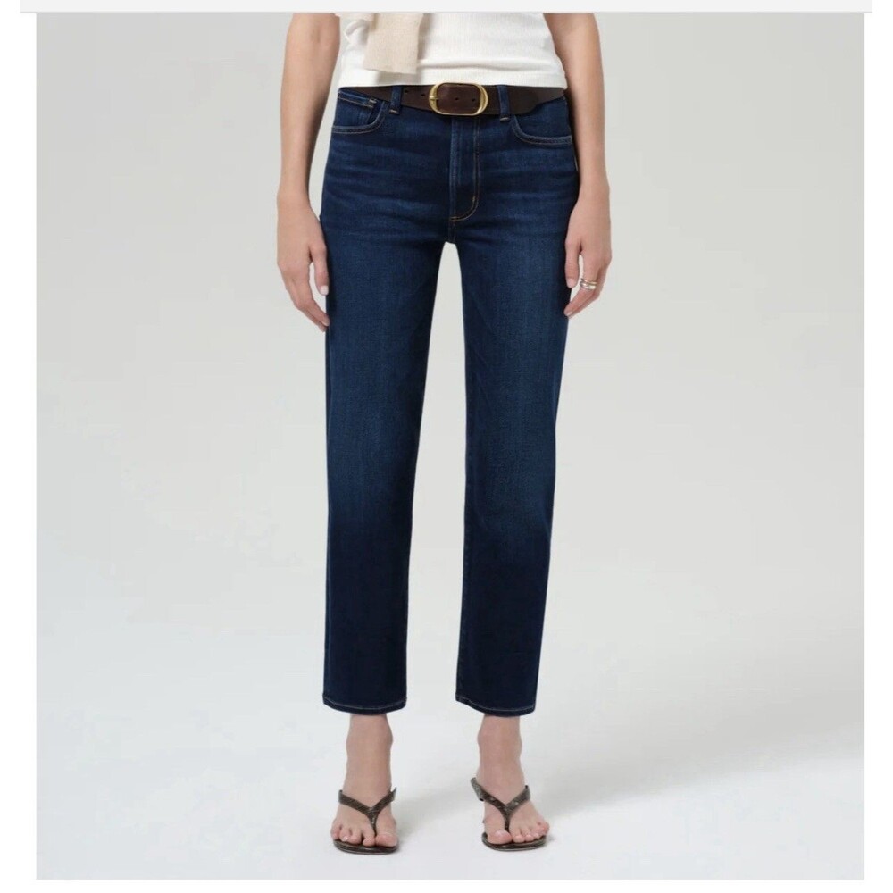 Citizens of Humanity Caia High Rise Straight Leg Blue Jeans Size 29 NWOT $238